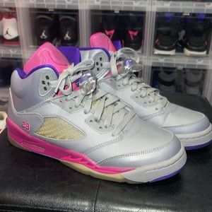 AIR JORDAN 5 RETRO GS 'CEMENT GREY PINK'